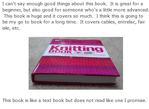 review of The Knitting Book